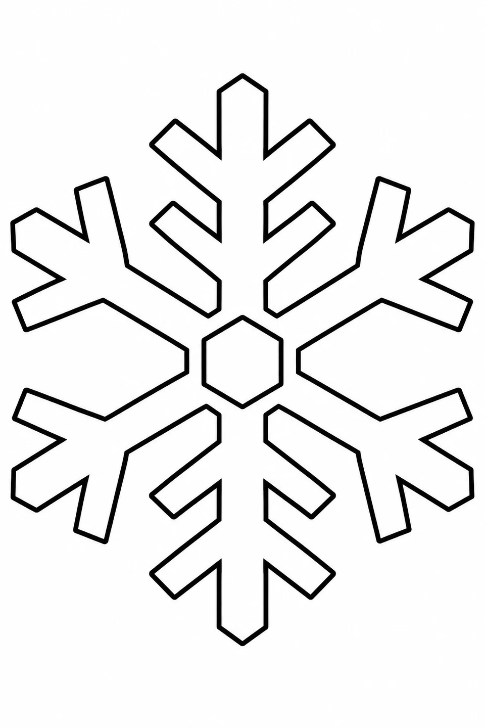 Snowflake with Broad Branches