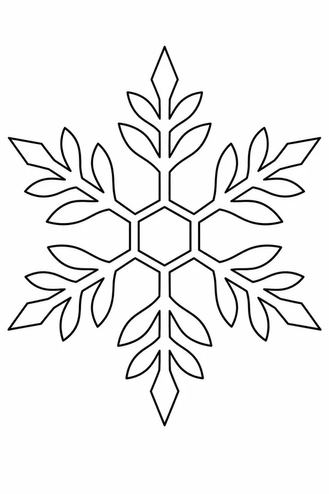 Leaf-Branched Snowflake